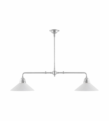 Karlskrona Lampfabrik Tegnér Rörpendel Förnicklad 32 cm