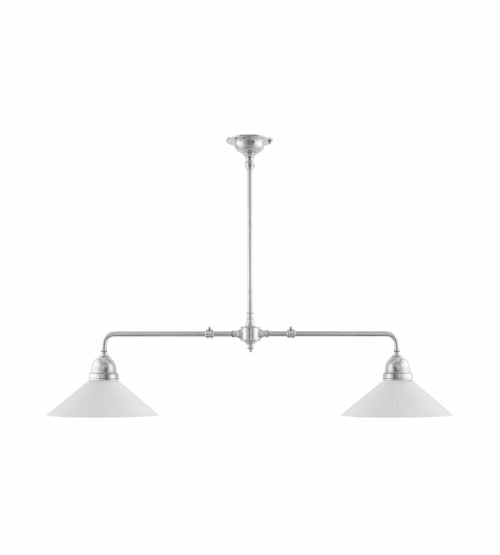 Karlskrona Lampfabrik Tegnér Rörpendel Förnicklad 32 cm