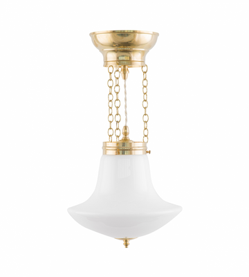 Karlskrona Lampfabrik Heidenstam Ampel 100 Mässing 45 cm