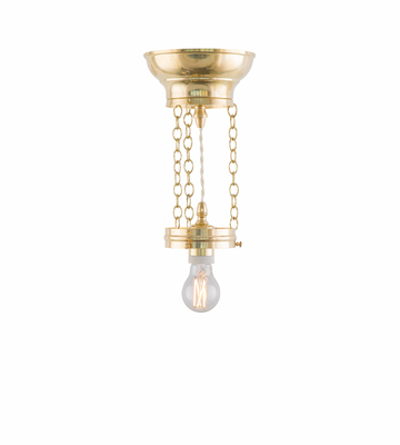 Karlskrona Lampfabrik Heidenstam Ampel 100 Mässing 45 cm