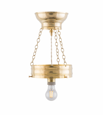 Karlskrona Lampfabrik Heidenstam Ampel 200 Taklampa Mässing 44 cm