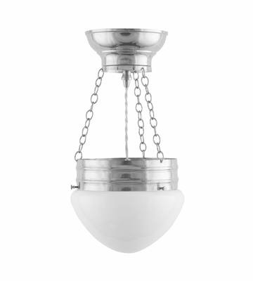 Karlskrona Lampfabrik Heidenstam Ampel 200 Taklampa Förnicklad 44 cm