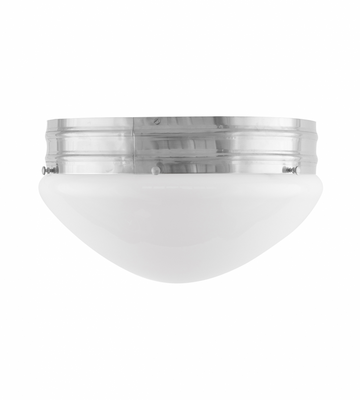 Karlskrona Lampfabrik Heidenstam Plafond 300 Förnicklad 19 cm
