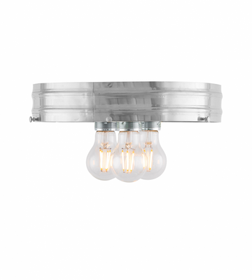 Karlskrona Lampfabrik Heidenstam Plafond 300 Förnicklad 19 cm