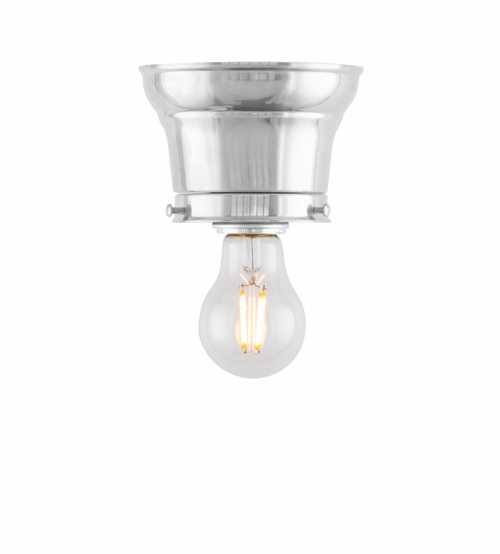 Karlskrona Lampfabrik Fröding Plafond 80 Förnicklad 23 cm
