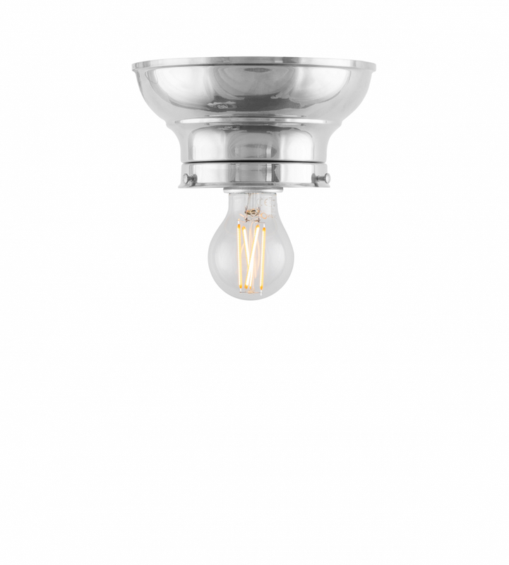 Karlskrona Lampfabrik Fröding Plafond Förnicklad 26 cm
