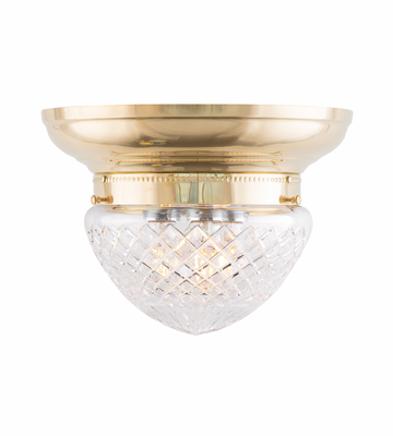 Karlskrona Lampfabrik Fröding Plafond 200 Taklampa Mässing 22 cm