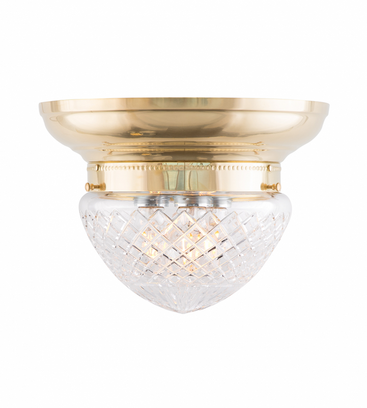 Karlskrona Lampfabrik Fröding Plafond 200 Taklampa Mässing 22 cm