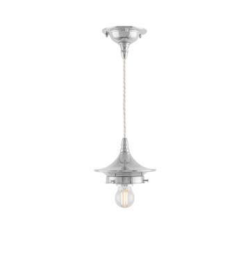 Karlskrona Lampfabrik Dahlberg Sladdpendel 80 Förnicklad 33 cm