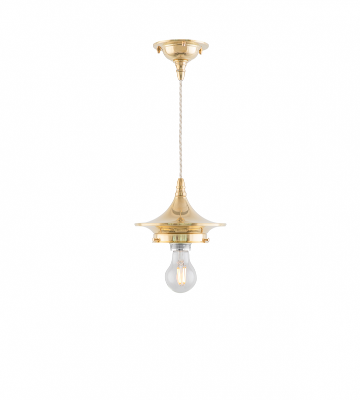 Karlskrona Lampfabrik Dahlberg Sladdpendel 100 Mässing 36 cm
