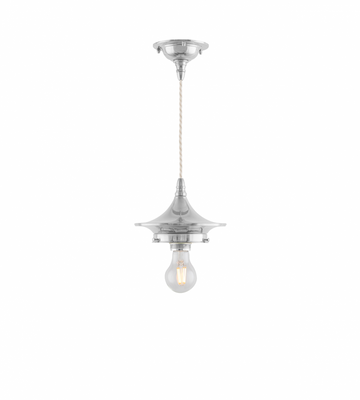 Karlskrona Lampfabrik Dahlberg Sladdpendel Förnicklad 36 cm