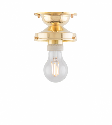 Karlskrona Lampfabrik Lundkvist 100 Pendellampa Mässing 25 cm
