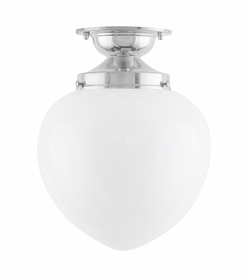 Karlskrona Lampfabrik Lundkvist 100 Pendellampa Förnicklad 25 cm