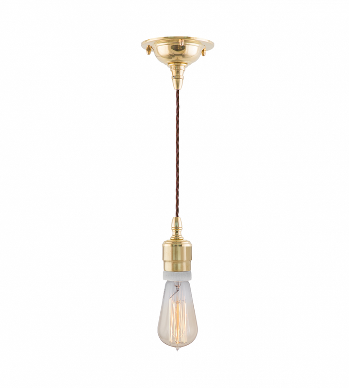Karlskrona Lampfabrik Ferlin Sladdpendel 60 Mässing 23 cm