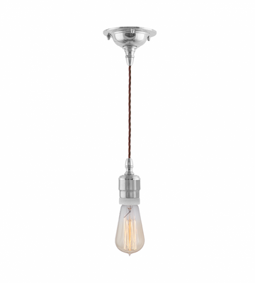 Karlskrona Lampfabrik Ferlin Sladdpendel 60 Förnicklad 23 cm