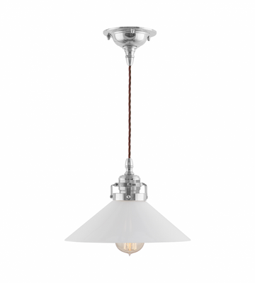 Karlskrona Lampfabrik Ferlin Sladdpendel 60 Förnicklad 23 cm