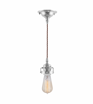 Karlskrona Lampfabrik Ferlin Sladdpendel 60 Förnicklad 23 cm