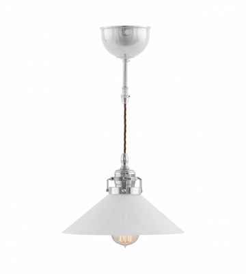 Karlskrona Lampfabrik Ferlin Sladdpendel 60 Förnicklad 33 cm
