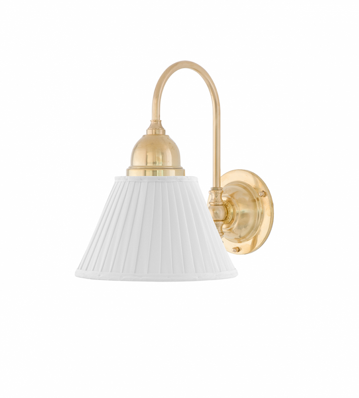Karlskrona Lampfabrik Ahlström Vägglampa Mässing 32 cm