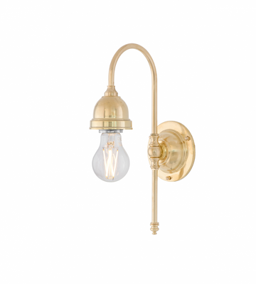 Karlskrona Lampfabrik Ahlström Badrumslampa Mässing IP21 32 cm