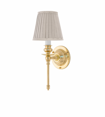 Karlskrona Lampfabrik Ribbing Vägglampa Mässing Fast Montage 30 cm
