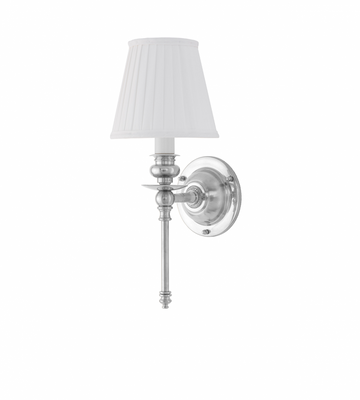 Karlskrona Lampfabrik Ribbing Vägglampa Förnicklad Fast montage 30 cm