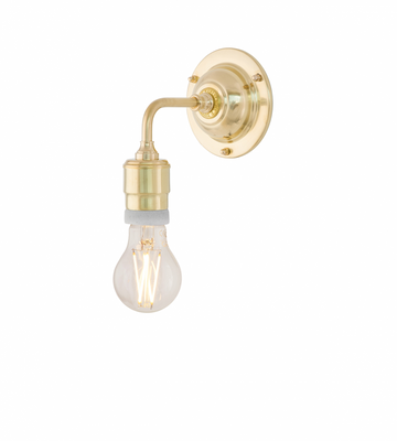 Karlskrona Lampfabrik Nylander Vägglampa Mässing 23 cm