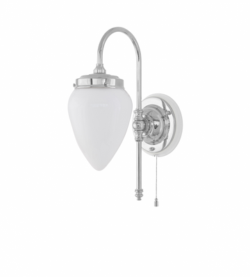 Karlskrona Lampfabrik Blomberg Vägglampa Förnicklad 32 cm