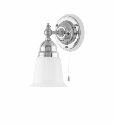 Karlskrona Lampfabrik Adelborg Vägglampa Förnicklad 22 cm