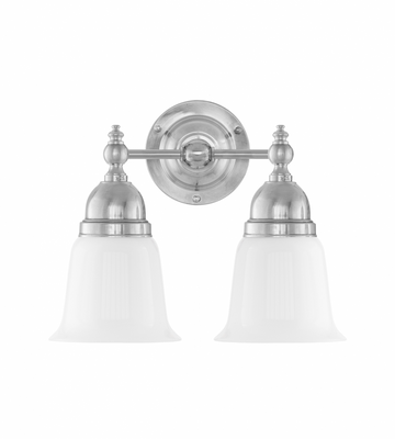 Karlskrona Lampfabrik Bergman Badrumslampa Förnicklad IP21