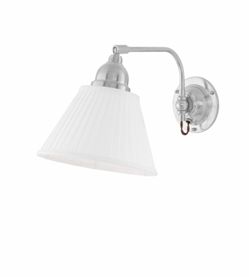 Karlskrona Lampfabrik Gripenberg Vägglampa Förnicklad Fast Montage