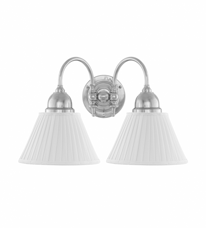 Karlskrona Lampfabrik Stackelberg Vägglampa Förnicklad Fast Montage