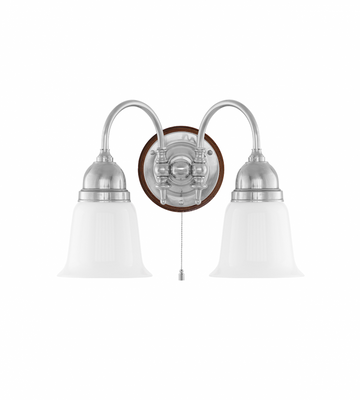 Karlskrona Lampfabrik Stackelberg Vägglampa Förnicklad