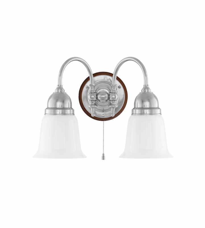 Karlskrona Lampfabrik Stackelberg Vägglampa Förnicklad