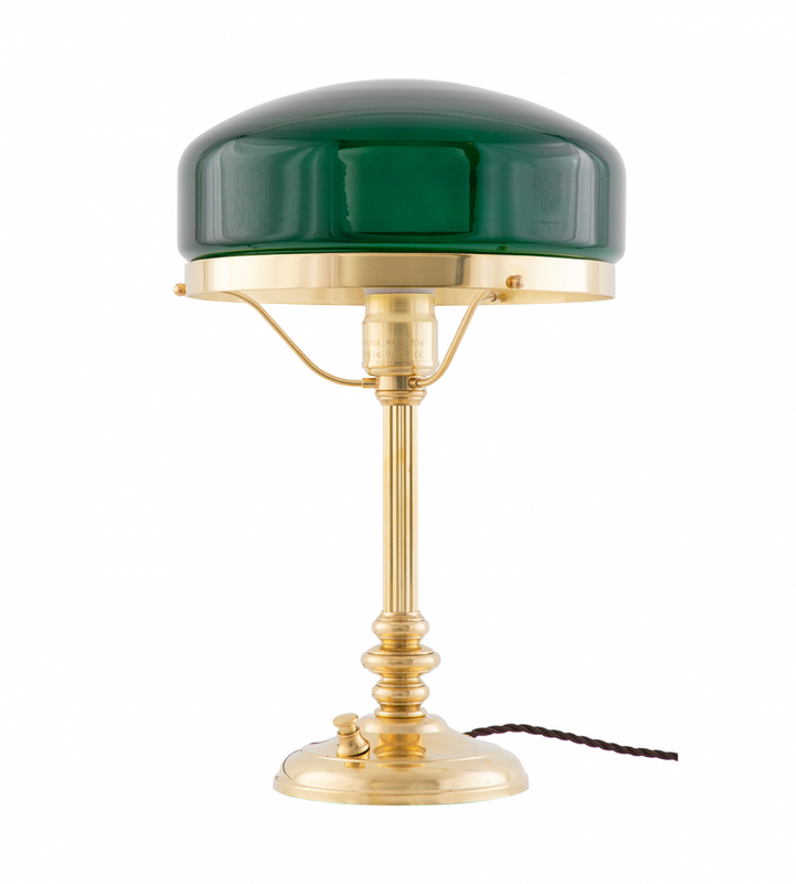 Karlskrona Lampfabrik Karlfeldt Bordslampa Mässing 39 cm