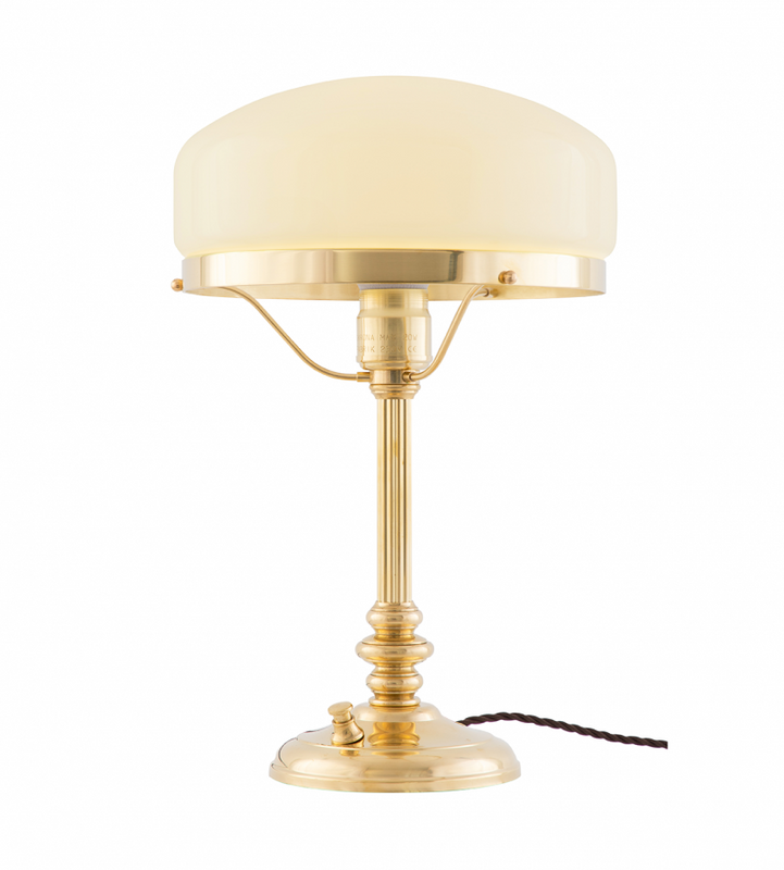Karlskrona Lampfabrik Karlfeldt Bordslampa Mässing 39 cm