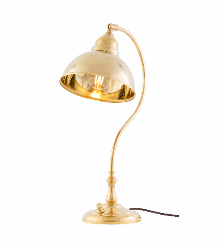 Karlskrona Lampfabrik Lagerlöf Bordslampa Mässing 45 cm
