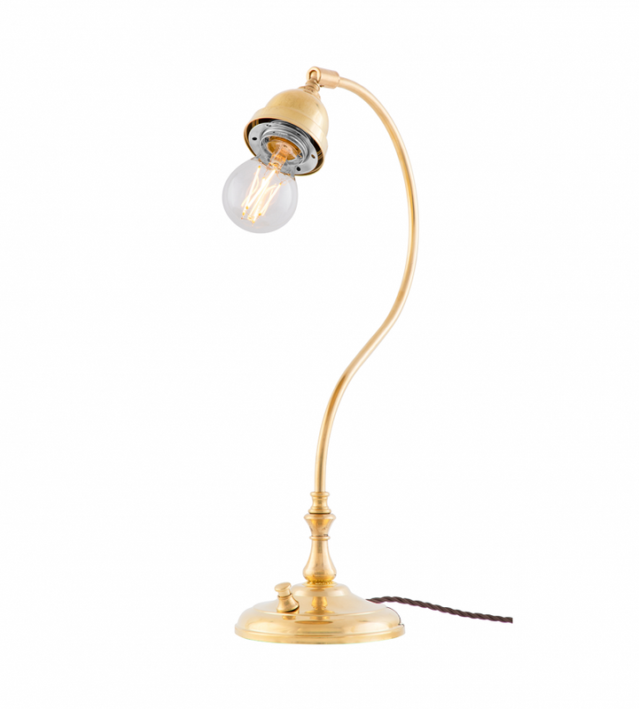 Karlskrona Lampfabrik Lagerlöf Bordslampa Mässing 45 cm