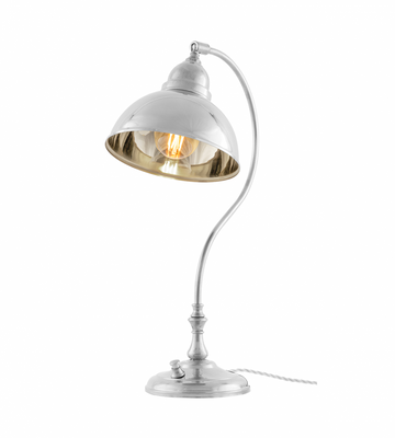 Karlskrona Lampfabrik Lagerlöf Bordslampa Förnicklad 45 cm
