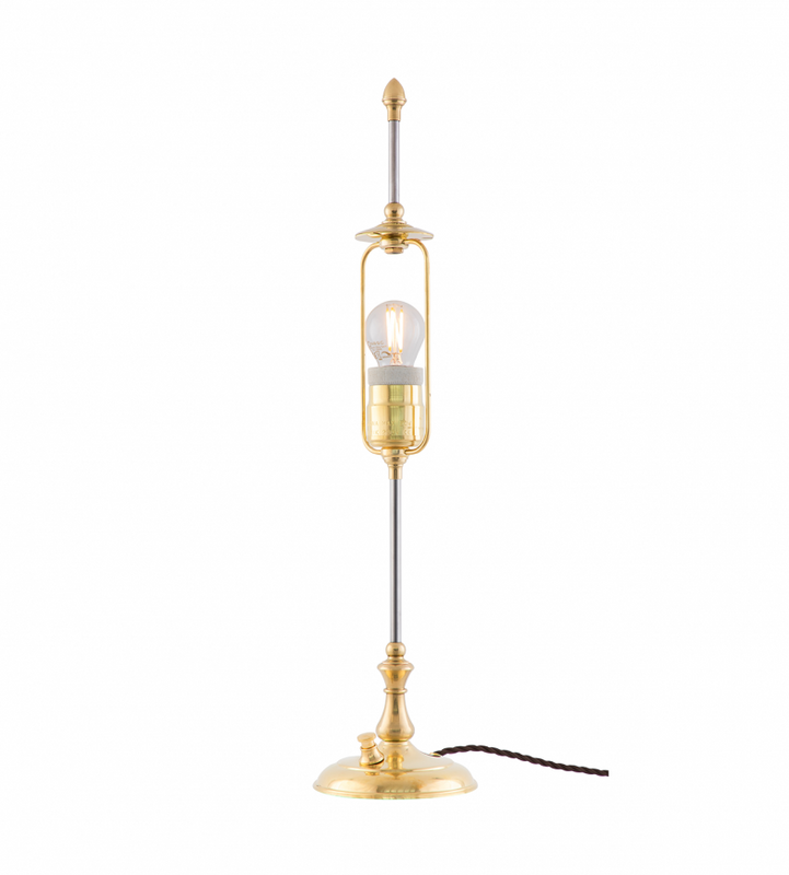 Karlskrona Lampfabrik Kellgren Bordslampa Mässing 52 cm