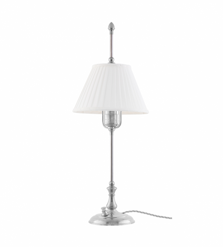 Karlskrona Lampfabrik Kellgren Bordslampa Förnicklad 52 cm