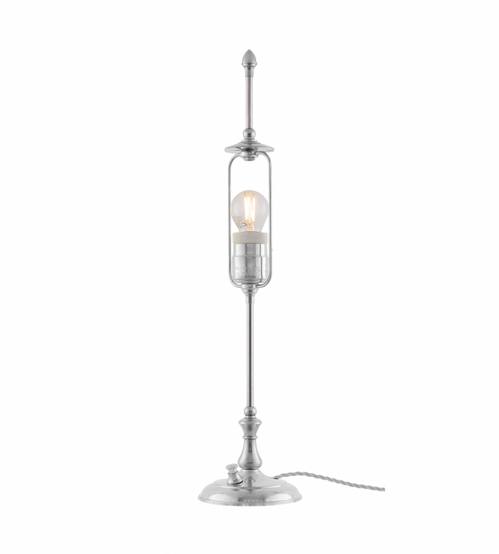 Karlskrona Lampfabrik Kellgren Bordslampa Förnicklad 52 cm