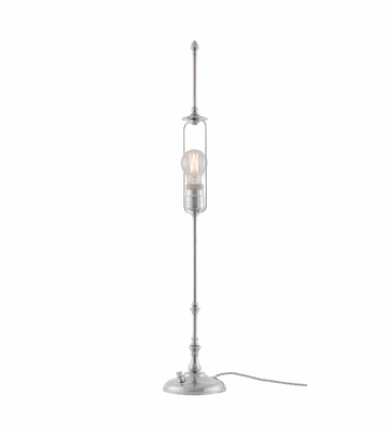 Karlskrona Lampfabrik Stiernstedt Bordslampa Förnicklad 74 cm
