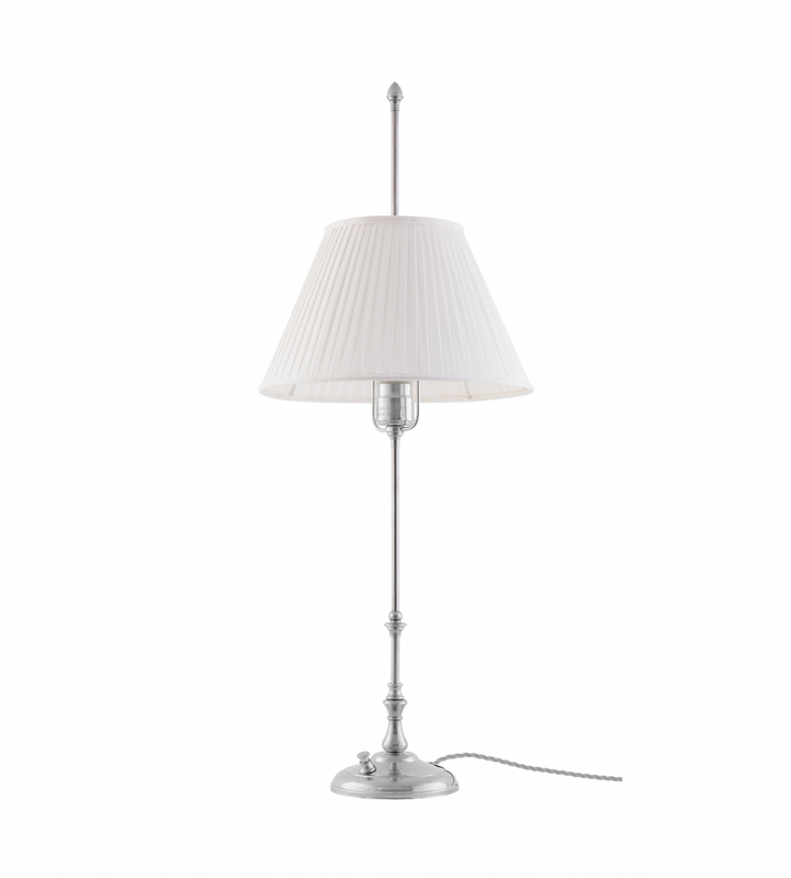 Karlskrona Lampfabrik Stiernstedt Bordslampa Förnicklad 74 cm