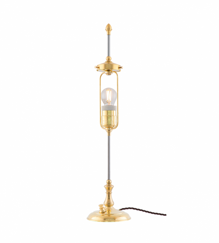 Karlskrona Lampfabrik Swedenborg Bordslampa Mässing 54 cm