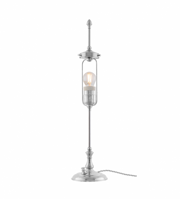 Karlskrona Lampfabrik Swedenborg Bordslampa Förnicklad 54 cm