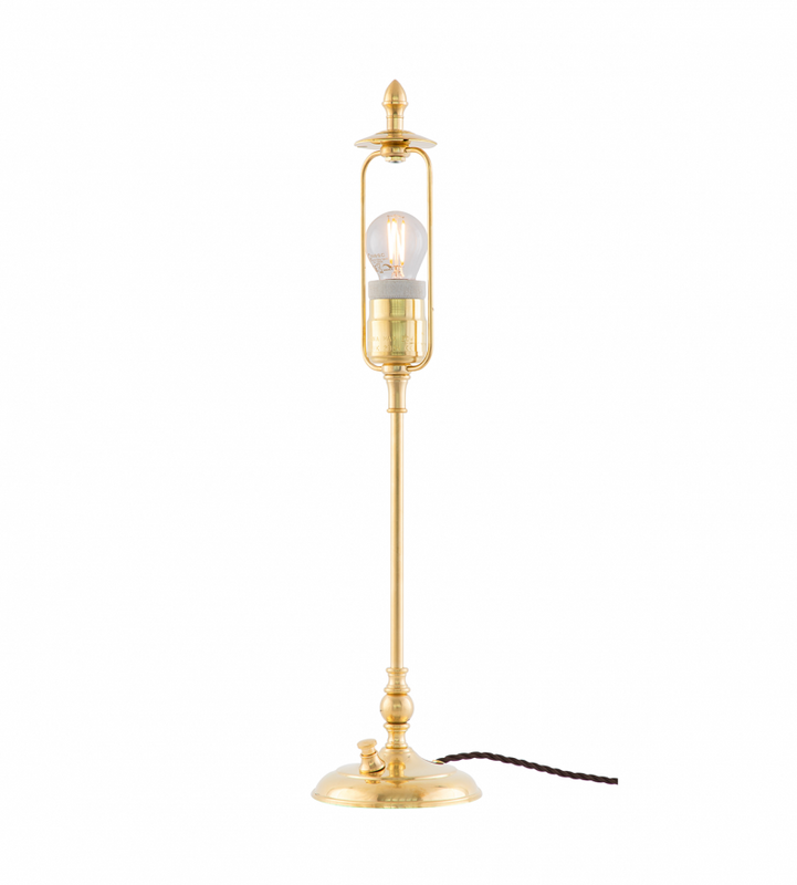 Karlskrona Lampfabrik Ankarcrona Bordslampa Mässing 51 cm