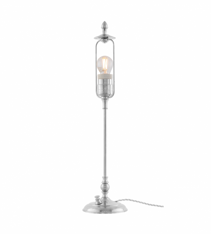 Karlskrona Lampfabrik Ankarcrona Bordslampa Förnicklad 51 cm