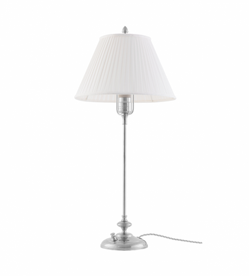 Karlskrona Lampfabrik Moberg Bordslampa Förnicklad 66 cm