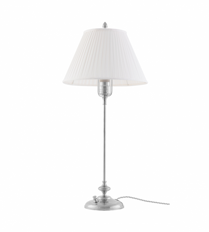 Karlskrona Lampfabrik Moberg Bordslampa Förnicklad 66 cm